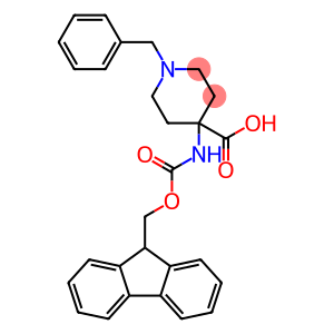 4-[[(9H-Fluoren-9-ylmethoxy)carbonyl]amino]-1-(phenylmethyl)-4-piperidinecarboxylic acid