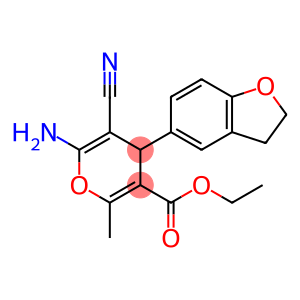 ETHYL 6-AMINO-5-CYANO-4-(2,3-DIHYDRO-1-BENZOFURAN-5-YL)-2-METHYL-4H-PYRAN-3-CARBOXYLATE
