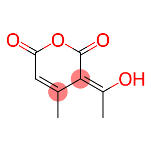 2H-Pyran-2,6(3H)-dione, 3-(1-hydroxyethylidene)-4-methyl-, (3Z)- (9CI)
