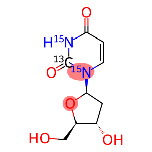 1-(2-Deoxy-b-D-erythro-pentofuranosyl)uracil-13C,15N2