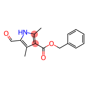 1H-Pyrrole-3-carboxylic acid, 5-formyl-2,4-dimethyl-, phenylmethyl ester