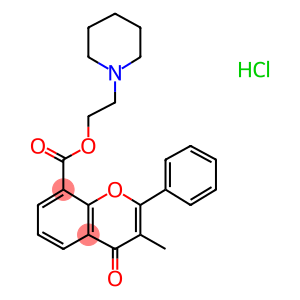 3-METHYL-4-OXO-2-PHENYL-4H-BENZOPYRAN-8-CARBOXYLIC ACID 2-PIPERIDINYL ETHYL ESTER HYDROCHLORIDE