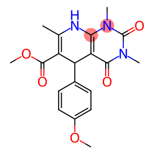 methyl 5-(4-methoxyphenyl)-1,3,7-trimethyl-2,4-dioxo-1,2,3,4,5,8-hexahydropyrido[2,3-d]pyrimidine-6-carboxylate