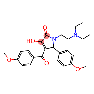1-[2-(diethylamino)ethyl]-3-hydroxy-4-(4-methoxybenzoyl)-5-(4-methoxyphenyl)-1,5-dihydro-2H-pyrrol-2-one