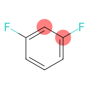 Between two fluorine benzene
