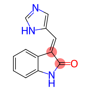 (3E)-1,3-二氢-3-(1H-咪唑-4-基亚甲基)-2H-吲哚-2-酮