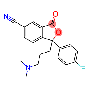 1-[3-(Dimethylamino)propyl]-1-(4-fluorophenyl)-1,3-dihydro-3-oxo- 5-isobenzofurancarbonitrile