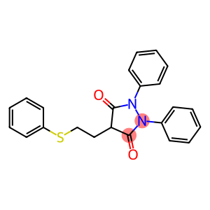 1,2-di(phenyl)-4-[2-(phenylthio)ethyl]pyrazolidine-3,5-quinone