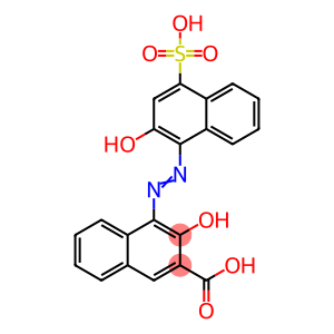 3-hydroxy-4-[2-(2-oxo-4-sulfonatonaphthalen-1(2H)-ylidene)hydrazino]naphthalene-2-carboxylate