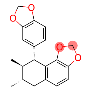 (7S)-9α-(1,3-Benzodioxol-5-yl)-6,7,8,9-tetrahydro-7α,8β-dimethylnaphtho[1,2-d]-1,3-dioxole