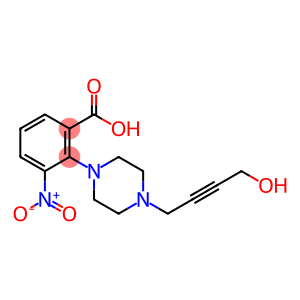 2-[4-(4-Hydroxybut-2-yn-1-yl)piperazin-1-yl]-3-nitrobenzoic acid