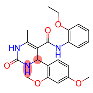 4-(2,4-dimethoxyphenyl)-N-(2-ethoxyphenyl)-6-methyl-2-oxo-1,2,3,4-tetrahydropyrimidine-5-carboxamide