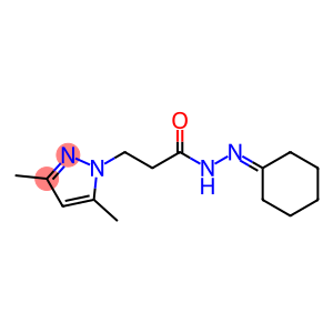 N'-cyclohexylidene-3-(3,5-dimethyl-1H-pyrazol-1-yl)propanohydrazide