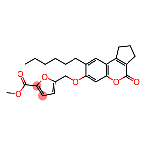 methyl 5-[(8-hexyl-4-oxo-2,3-dihydro-1H-cyclopenta[c]chromen-7-yl)oxymethyl]furan-2-carboxylate