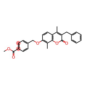 methyl 4-[(3-benzyl-4,8-dimethyl-2-oxochromen-7-yl)oxymethyl]benzoate