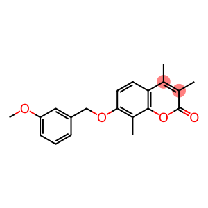 7-[(3-methoxyphenyl)methoxy]-3,4,8-trimethylchromen-2-one