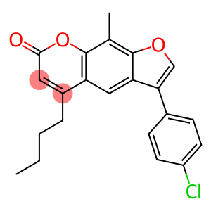5-butyl-3-(4-chlorophenyl)-9-methylfuro[3,2-g]chromen-7-one