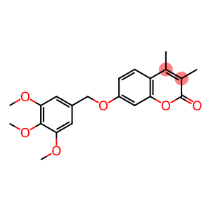 3,4-dimethyl-7-[(3,4,5-trimethoxyphenyl)methoxy]chromen-2-one