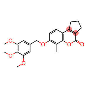 6-methyl-7-[(3,4,5-trimethoxyphenyl)methoxy]-2,3-dihydro-1H-cyclopenta[c]chromen-4-one