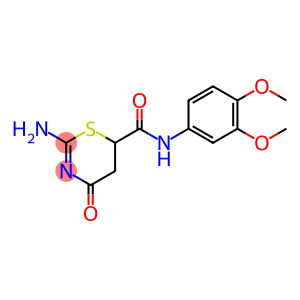 2-amino-N-(3,4-dimethoxyphenyl)-4-oxo-5,6-dihydro-4H-1,3-thiazine-6-carboxamide