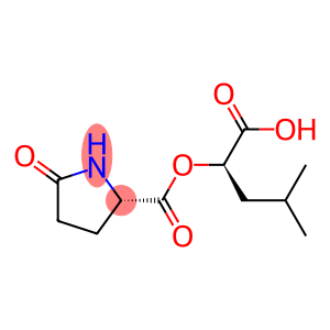 (R)-1-carboxy-3-methylbutyl 5-oxo-L-prolinate