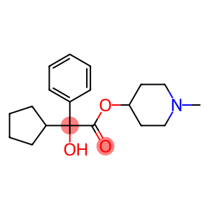 (1-methyl-4-piperidyl) 2-cyclopentyl-2-hydroxy-2-phenyl-acetate