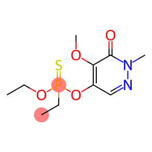 Phosphonothioic acid, ethyl-, O-(1,6-dihydro-5-methoxy-1-methyl-6-oxo-4-pyridazinyl) O-ethyl ester (9CI)