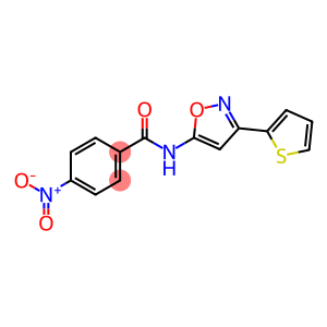 Benzamide, 4-nitro-N-(3-(2-thienyl)-5-isoxazolyl)-