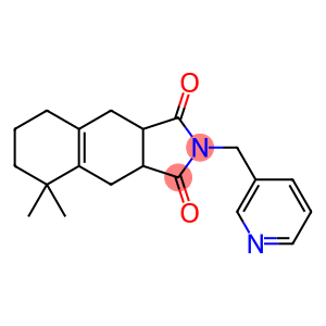 5,5-dimethyl-2-(pyridin-3-ylmethyl)-4,6,7,8,9,9a-hexahydro-3aH-benzo[f]isoindole-1,3-dione
