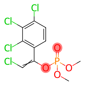 1,2,3-trichloro-4-[(E)-2-chloro-1-dimethoxyphosphoryloxy-ethenyl]benze ne