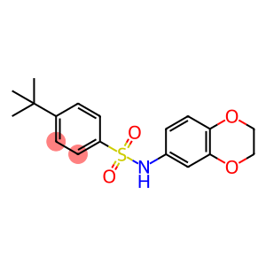 4-(tert-butyl)-N-(2,3-dihydrobenzo[b][1,4]dioxin-6-yl)benzenesulfonamide