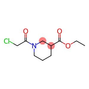 3-Piperidinecarboxylic acid, 1-(chloroacetyl)-, ethyl ester (9CI)
