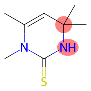 2(1H)-Pyrimidinethione, 3,4-dihydro-1,4,4,6-tetramethyl-