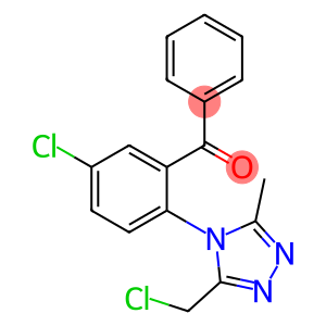 Methanone, [5-chloro-2-[3-(chloromethyl)-5-methyl-4H-1,2,4-triazol-4-yl]phenyl]phenyl-