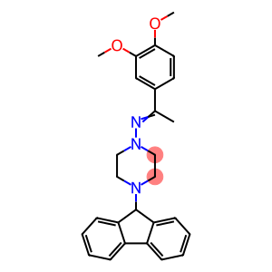 N-[1-(3,4-dimethoxyphenyl)ethylidene]-N-[4-(9H-fluoren-9-yl)-1-piperazinyl]amine