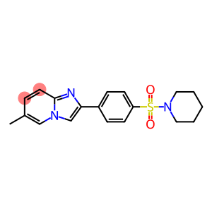 6-methyl-2-[4-(piperidin-1-ylsulfonyl)phenyl]imidazo[1,2-a]pyridine