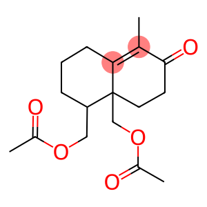 (8a-[(acetyloxy)methyl]-5-methyl-6-oxo-2,3,4,6,7,8-hexahydro-1(1H)-naphthalenyl)methyl acetate