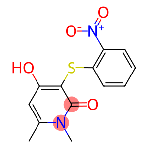 4-hydroxy-3-({2-nitrophenyl}sulfanyl)-1,6-dimethyl-2(1H)-pyridinone