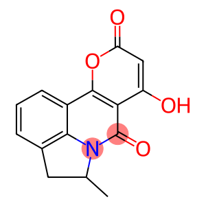 8-hydroxy-5-methyl-4,5-dihydro-7H,10H-pyrano[3,2-c]pyrrolo[3,2,1-ij]quinoline-7,10-dione