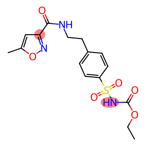ethyl [4-(2-{[(5-methyl-3-isoxazolyl)carbonyl]amino}ethyl)phenyl]sulfonylcarbamate