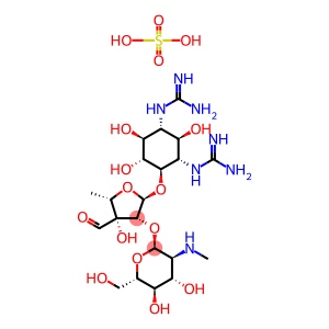 O-2-脱氧-2-甲氨基-alpha-L-葡吡喃糖基-(1→2)-O-5-脱氧-3-C-甲酰基-alpha-L-来苏呋喃糖基-(1→4)-N1,N3-二脒基-D-链霉胺硫酸盐