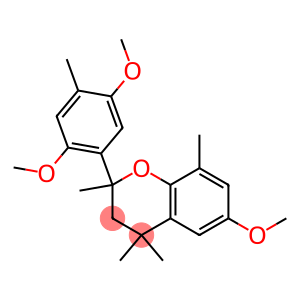 2-(2,5-Dimethoxy-4-methylphenyl)-3,4-dihydro-6-methoxy-2,4,4,8-tetramethyl-2H-1-benzopyran