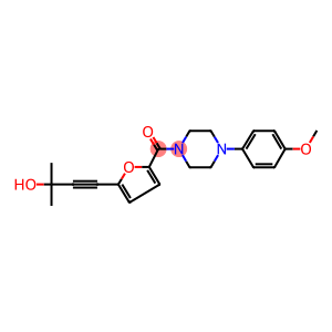 4-(5-{[4-(4-methoxyphenyl)-1-piperazinyl]carbonyl}-2-furyl)-2-methyl-3-butyn-2-ol