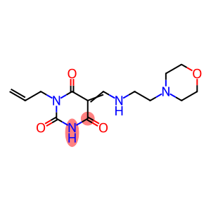 (5E)-5-[(2-morpholin-4-ylethylamino)methylidene]-1-prop-2-enyl-1,3-diazinane-2,4,6-trione