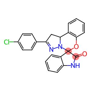 2-(4-chlorophenyl)-1,10b-dihydrospiro[benzo[e]pyrazolo[1,5-c][1,3]oxazine-5,3-indolin]-2-one