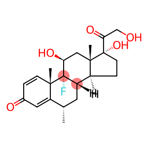 Pregna-1,4-diene-3,20-dione, 9-fluoro-11,17,21-trihydroxy-6-methyl-, (6α,11β)-