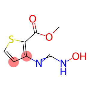 2-Thiophenecarboxylicacid,3-[[(hydroxyamino)methylene]amino]-,methylester(9CI)