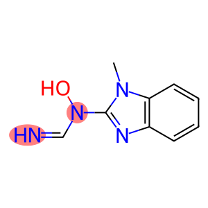Methanimidamide, N-hydroxy-N-(1-methyl-1H-benzimidazol-2-yl)- (9CI)