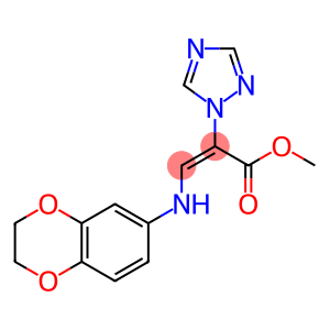 METHYL (E)-3-(2,3-DIHYDRO-1,4-BENZODIOXIN-6-YLAMINO)-2-(1H-1,2,4-TRIAZOL-1-YL)-2-PROPENOATE