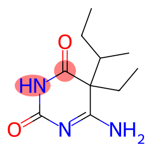 2,4(3H,5H)-Pyrimidinedione,6-amino-5-ethyl-5-(1-methylpropyl)-(9CI)